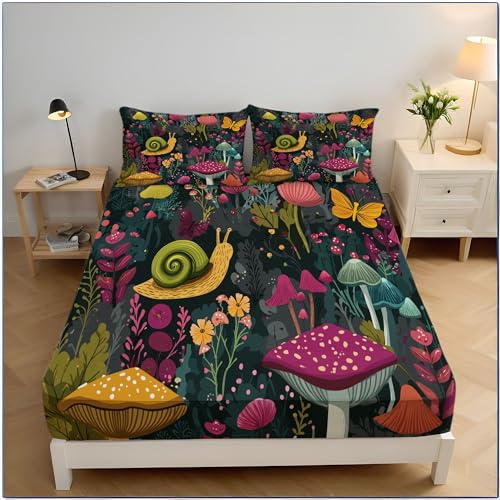 Drap housse 200x200 microfibre imprimé mignon pour protéger un matelas épais - 2