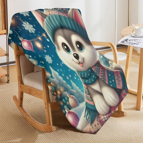 Couverture Cute Chien plaid super doux et moelleux lit canapé 180x200 - 8