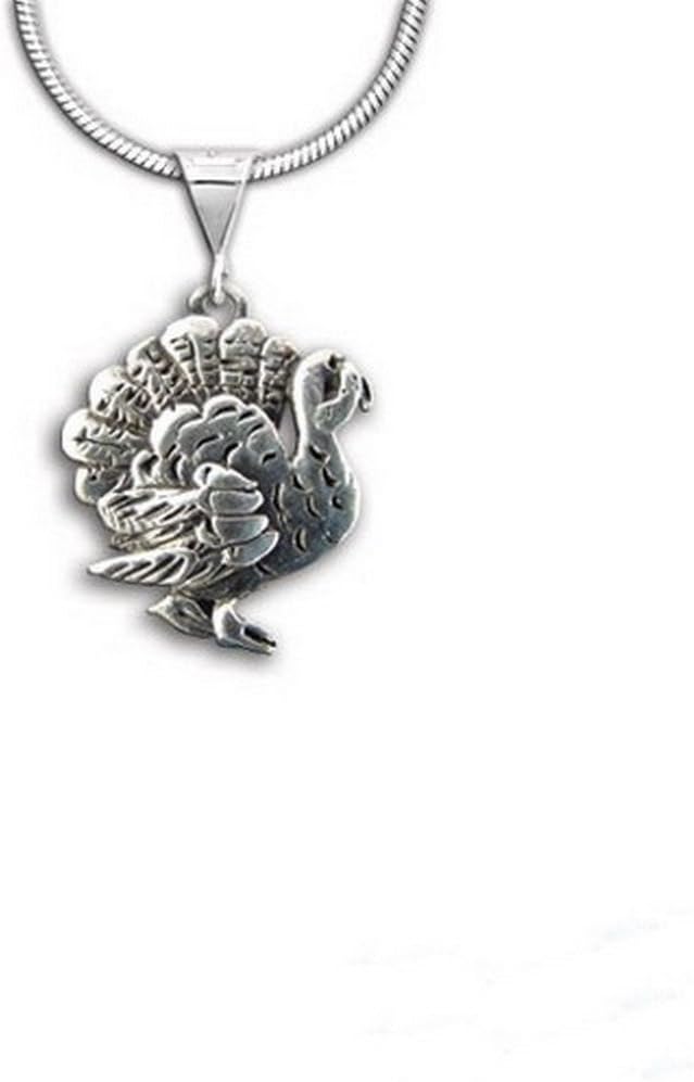 Sterling Silver Turkey Pendant