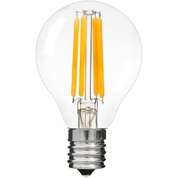 Amazon Co Jp 共同照明 Led電球 E17 Ledミニクリプトン 40w形相当 Gt 4w E17 フィラメント型 クリアタイプ ミニボール形 演出 装飾タイプ 全方向タイプ Ledクリア電球 G45 クリア電球 小形電球形 ホーム キッチン