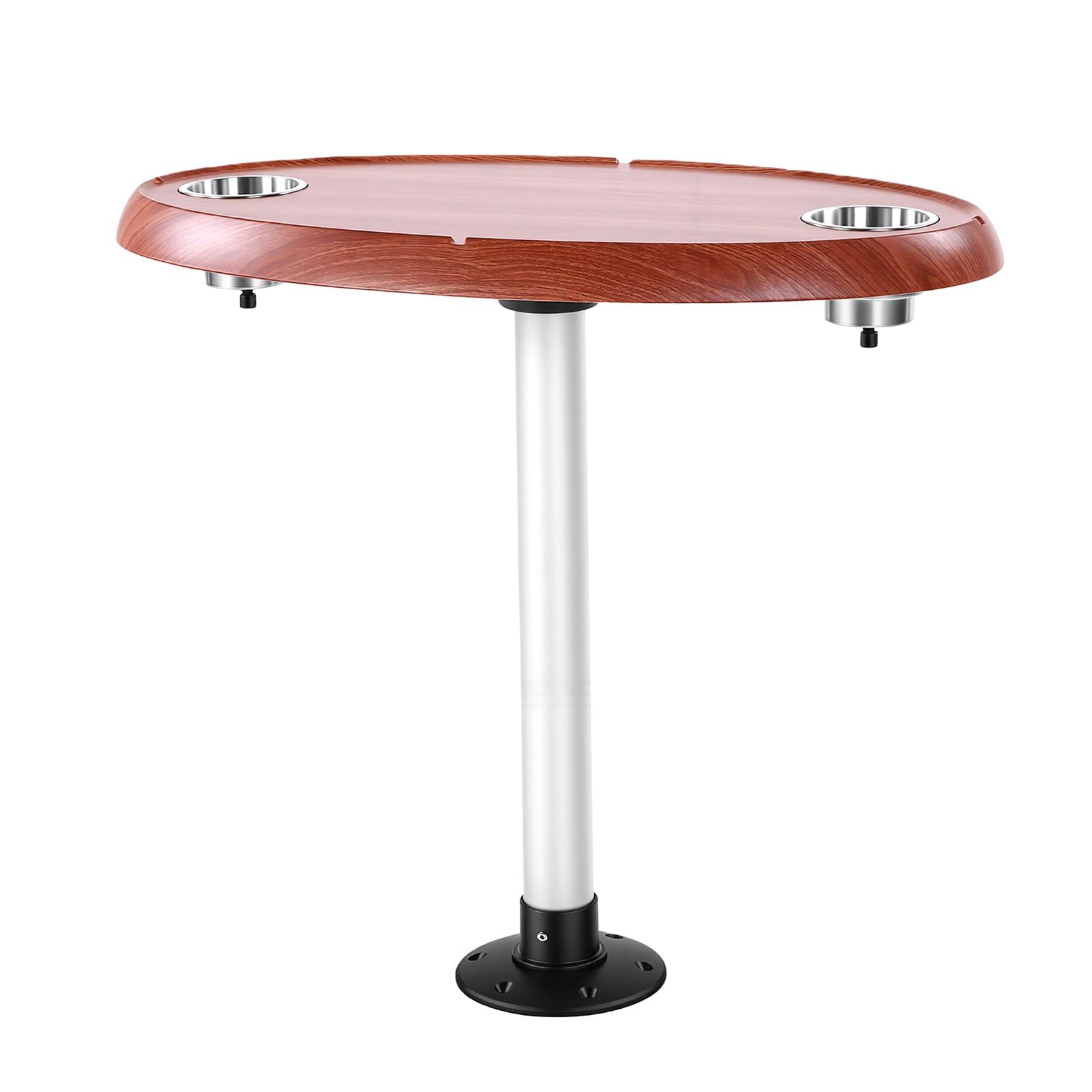 Tavolo per barca pontone, spazioso tavolo multifunzionale per veicoli ricreativi marini per yacht, , 750 mm x 450 mm, con 2 portabicchieri