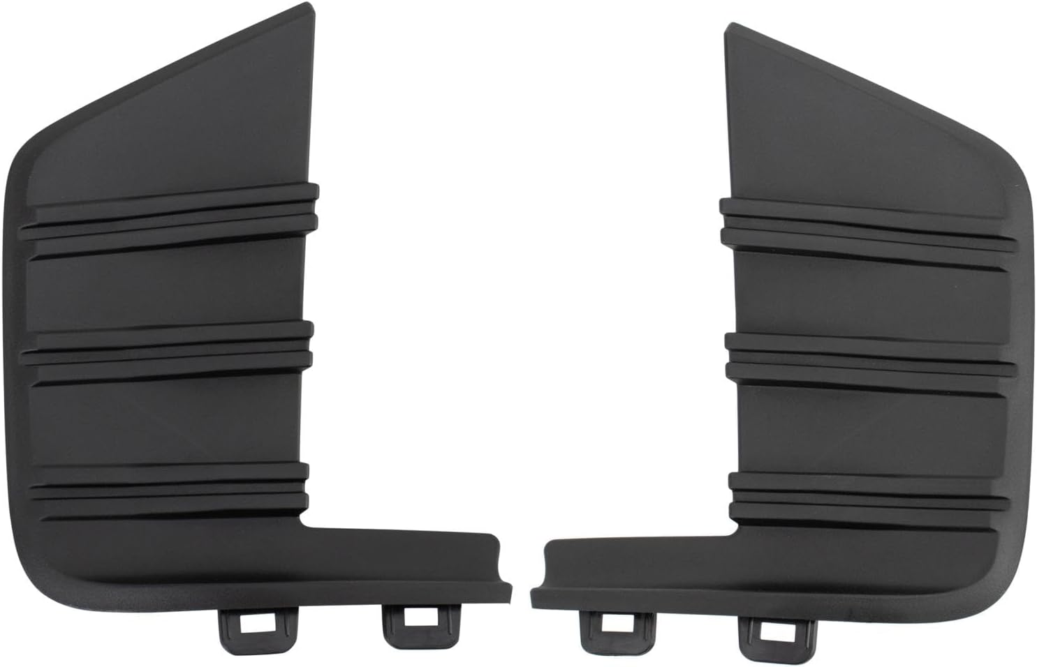 TRQ Front Bumper Trim Set Compatible with 2019-2022 Chevrolet Silverado 1500 2022 Silverado 1500 LTD GM1046121 GM1047121