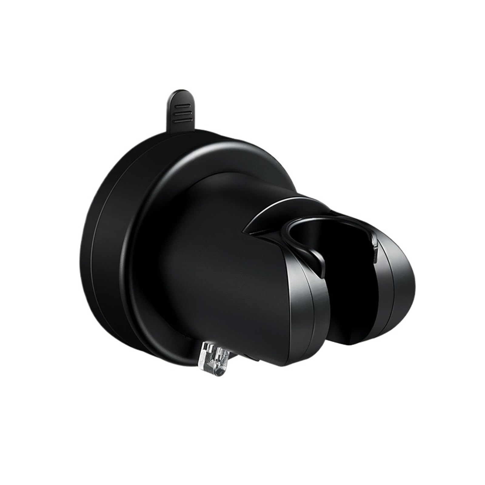 Xfhtycj Black 1Pcs Punch-Free Abs Suction Cup Shower Holder(Black)