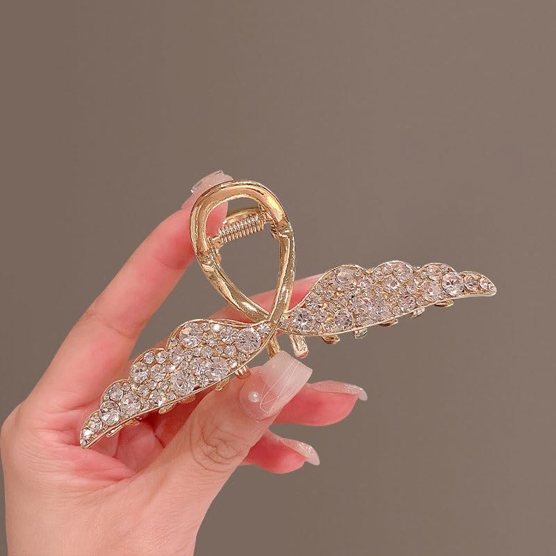 Cuillère à tête arrière en diamant d'eau pour coiffure chic - 4