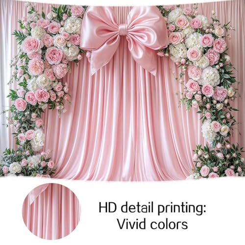 Fondo Fotográfico Rosa Moño 10x8 ft miniatura 6