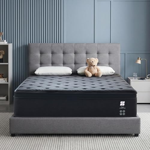 Image of Profus Twin Size Memory Foam Mattress, 12 Inch Bed Mattress in a Box with Pocketed Coils, Relieve Pressure with Medium Support, Motion Isolation, CertiPUR-US Certified