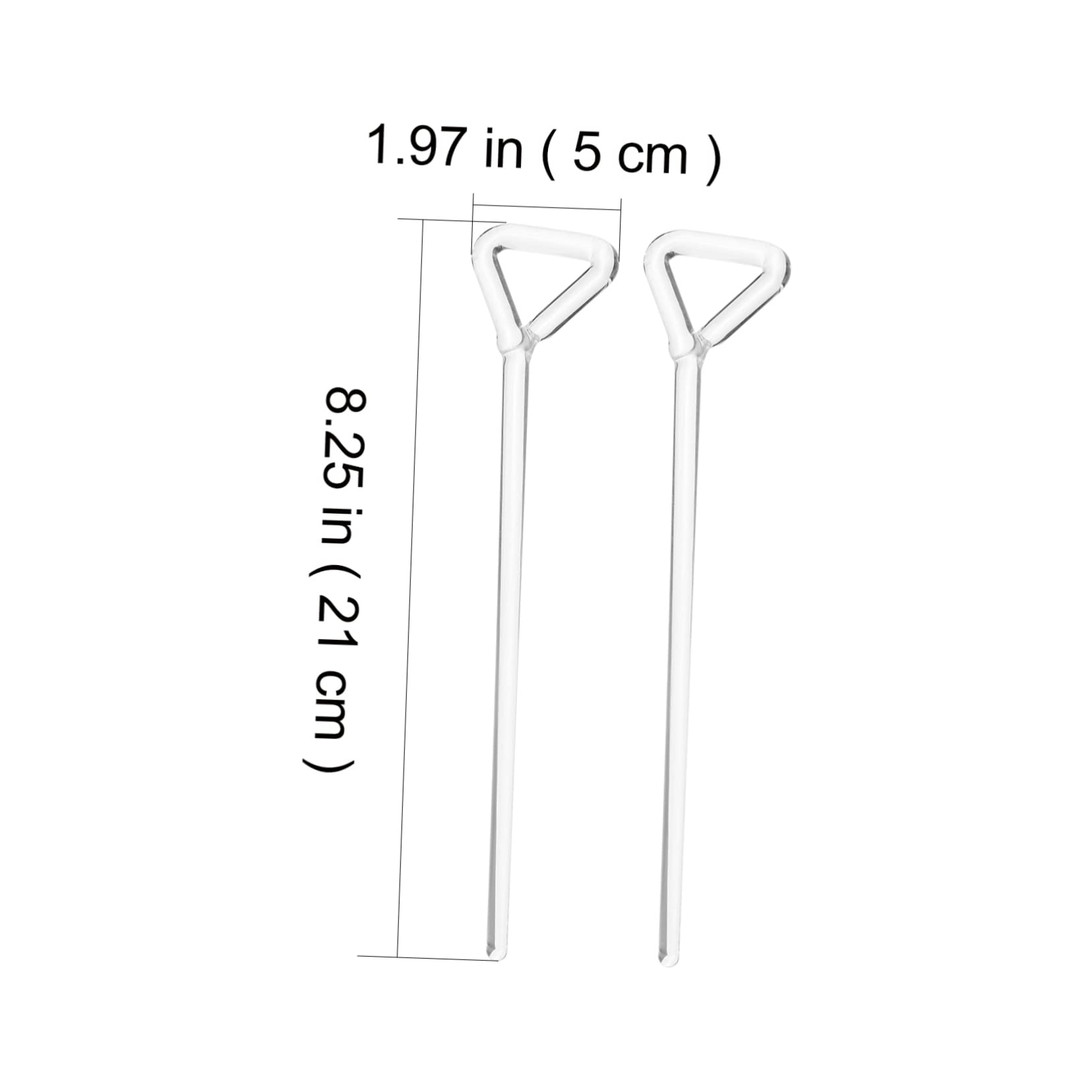 KICHOUSE 2pcs Diffuser Cell Triangle Spreader Cell Applicator Spreader Polypropylene Cell Spreader Cell Spreader Bars Laboratory Supplies Spreading Cell Spreaders Glass Transparent