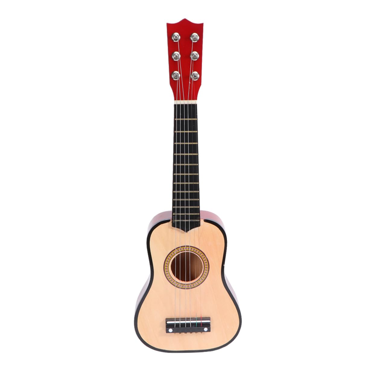 Chitarra Acustica Per Ragazzo Ragazza 21 Pollici, Strumento Musicale Ergonomico in Legno Finitura Atossica, Per Principianti e Regali, Chitarra Portatile Per Esercitarsi e Imparare a Suonare