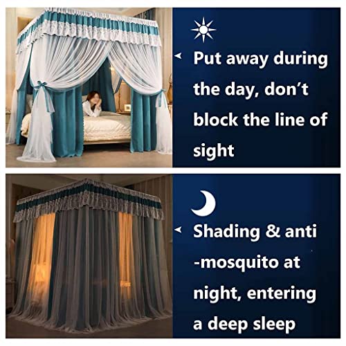 Rideau de lit décoratif moustiquaire pour chambre à coucher cocooning 2m