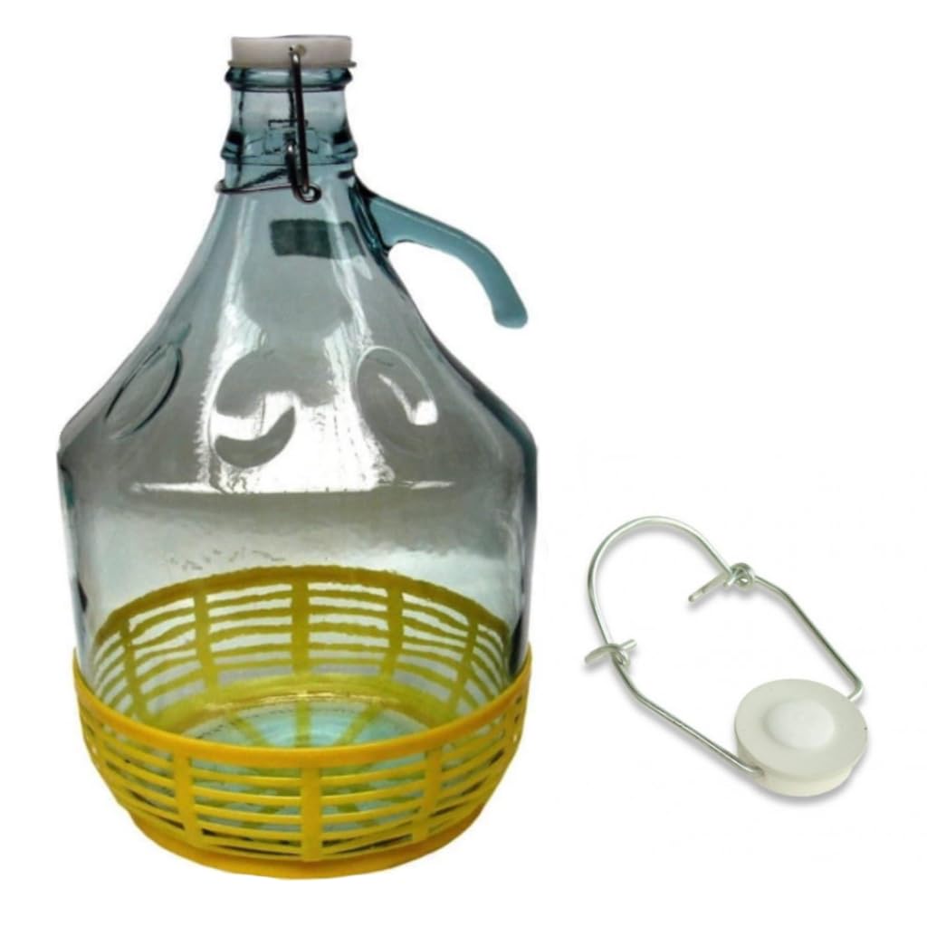 oude groene fles, 5 liter · Het huis van mijn moeder