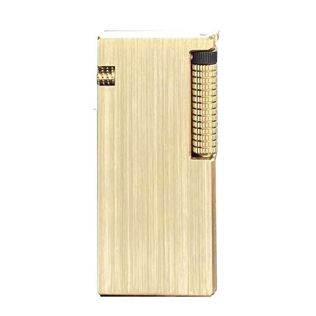 Retro Brass Kerosene Lighter Side-Slide Ignition Trench Lighters for Men Suitable for Collection Outdoor Brass 1