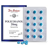 Dr. Brian Policosanol 20mg | Supports Heart & Cholesterol Health - Vegan, Gluten Free, Dairy Free, 90 Policosanol Vegetable Tablets