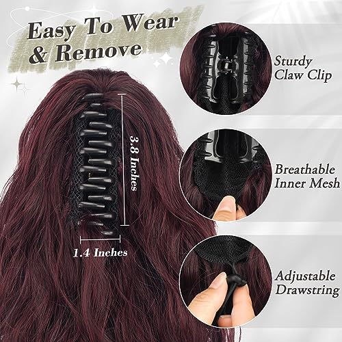 BARSDAR Red Ponytail Extension - Image 4