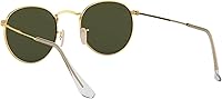Vista 6 de Ray-Ban Unisex Rb3447 Round Metal Round Sunglasses Oro/G-15 Verde