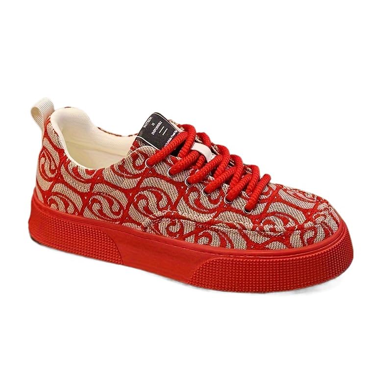 Men's Fashion Art Line Skateboard Shoes - Durable Grip, Breathable and Lightweight