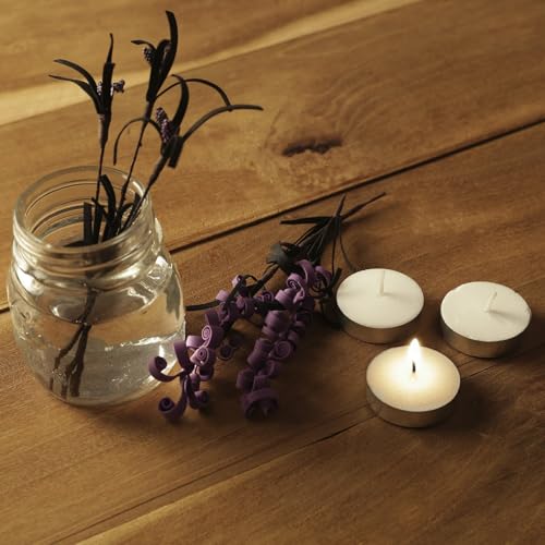 Image of Amazon Brand - Solimo Wax Tealight Candles (Set of 100, Unscented)