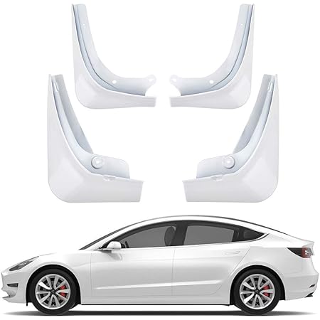BASENOR Model 3 Mud Flaps Splash Guards(Set of Four)