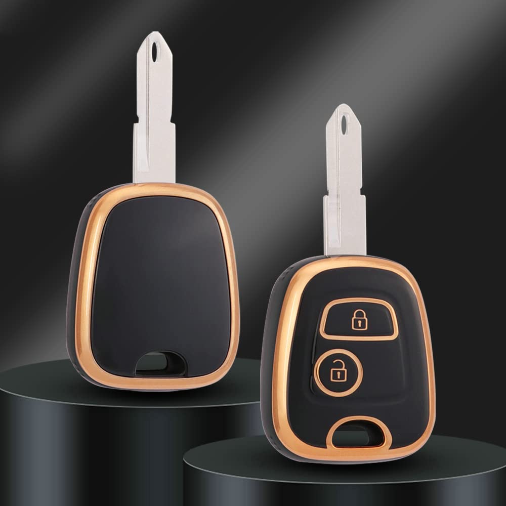 Kaufe 2 Tasten TPU Autoschlüssel Hülle für Citroen C1 C2 C3 C4 XSARA für Toyota AYGO für Peugeot 106 107 206 207 307 Shell Fob Halter zum Preis ab 4.22