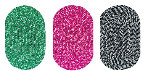 Image of Cotton Doormats for Rooms|Handmade Cotton Doormat | Quick Dry, Washable Door Mat for Home, Bathroom & Bedroom (33X53 CM)(Green-P-B)