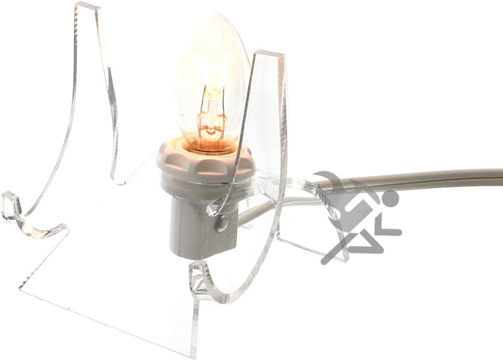 OnFireGuy 3" Lighted Clear Acrylic Display Stand Easel Qty 1