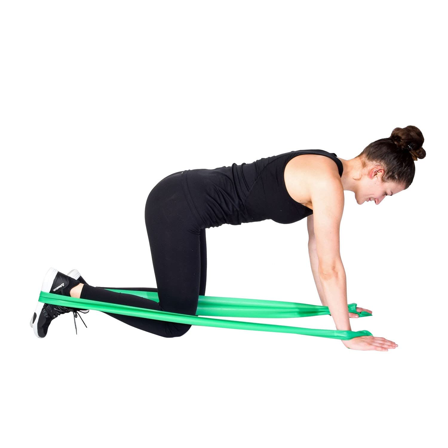 Dittmann? BodyBand Green Strong incl. folleto de ejercicio FTM?, banda de fitness cortada del rollo en la longitud deseada para entrenamiento de fuerza, fisioterapia y estudios de fitness. 25 metros