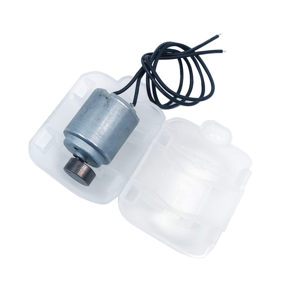 DollaTek 2PCS 260 Mini Micro Motore 12V 6000rpm con Custodia in Plastica Mini Vibrazione Micro Motore Per Massaggio Pad FAI DA TE