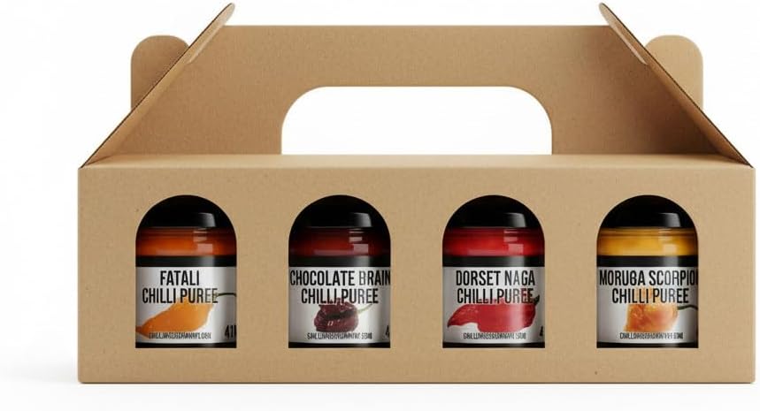 World's Hottest Chilli Challenge Gift Box Set 2023 Edition | 4 Extreme Heat Levels | Unbeatable Festive Gift for Chilli Lovers | Heat Ratings up to 6.4 Million SHU | The Ultimate Spice Game