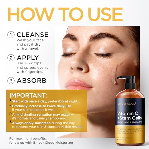 Image of Vitamin C Serum for Face with Stem Cells & Hyaluronic Acid 8 Oz