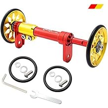 London Craftwork Wheel Extender for BROMPTON Eazy Wheels Extension Rod RED/GOLD Extender + 2 easy wheels