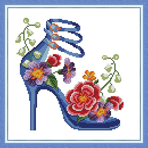 Peinture au diamant 5D talons hauts kit complet strass carré 30x40 cm