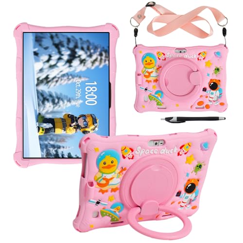 Coque tablette 10,1 pouces rose pour lecture et loisirs