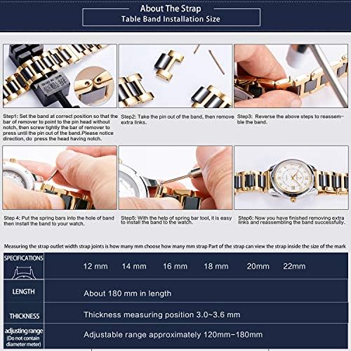 Good Price Stainless Steel And Ceramic 18 mm Watch Band Replacement B3896.33.22_K0022566 main image 1