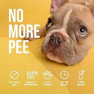 Anti Cat & Dog Urine Spray - 17 Fl Oz - No More Marking Spray for Dogs & Cats - Non-Staining Potty Training Spray for Dogs & Cats - Effective Don't Pee Here Spray for Dogs - Made in Germany Anti Cat & Dog Urine Spray – 17 Fl Oz – No More Marking Spray for Dogs & Cats – Non-Staining Potty Training Spray for Dogs & Cats – Effective Don’t Pee Here Spray for Dogs – Made in Germany