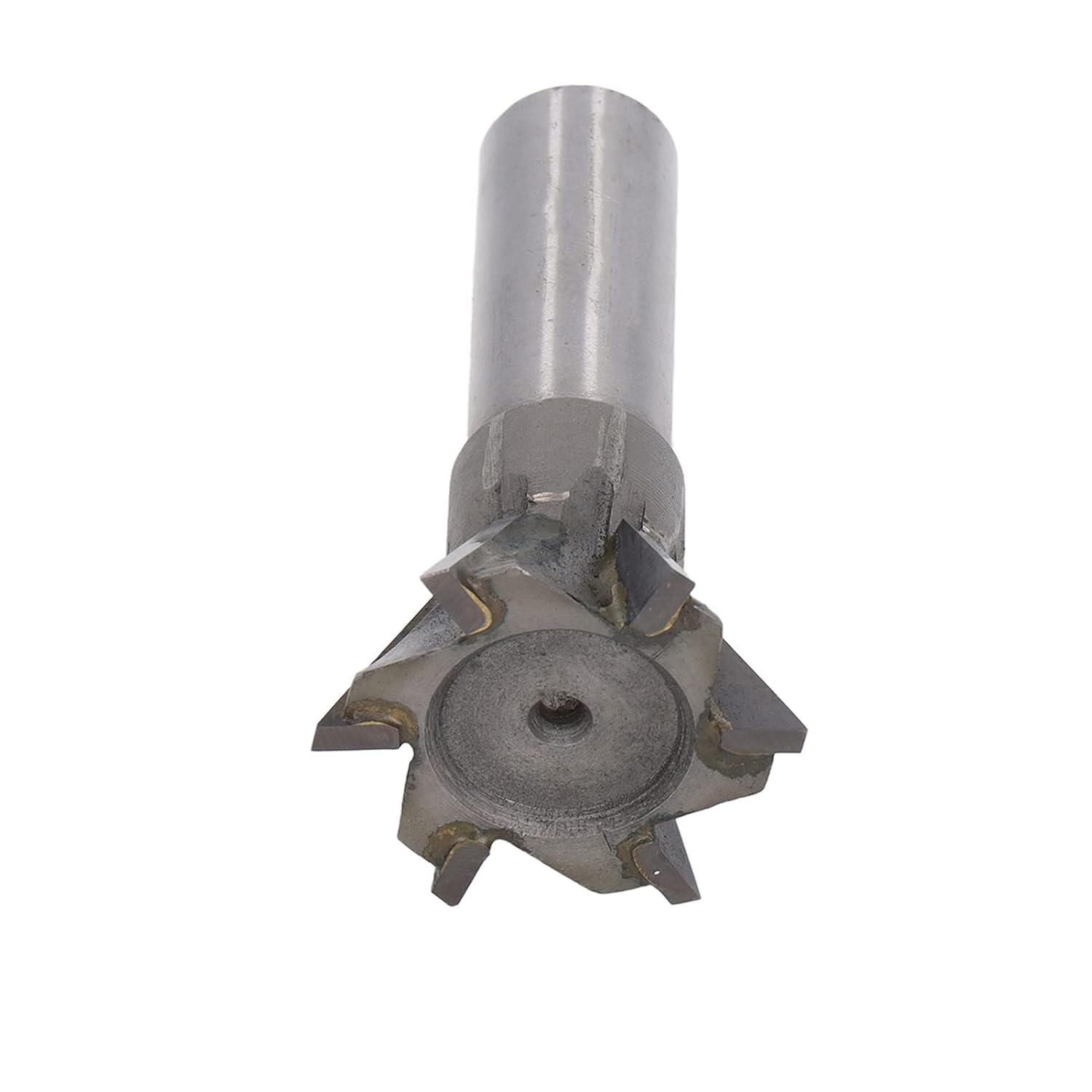 Dovetail Cutter 60 Degree Straight Shank, Carbide Metal Milling Bit Cutting Tool, Dia45mm YG8 for Non Ferrous Metals, High Grinding Accuracy, Efficient and Sturdy