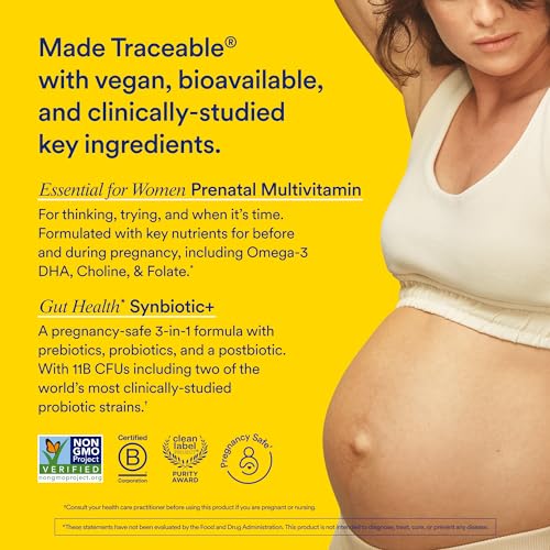 Ritual Prenatal Multivitamin and Gut Duo Supplements with Prenatal Vitamins and Synbiotic+: 3-in-1 Probiotic, Prebiotic, Postbiotic, Supports Pregnancy, and Gut Health, 30 Day Supply - image 2