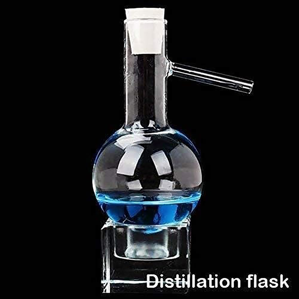 Kit De Destilación De Laboratorio, Equipo De Destilación Al Vacío, Cristalería De Laboratorio De Química De 100 Ml, Resistente a Altas Temperaturas Para La Destilación De Agua Pura, Aceite Esencial.