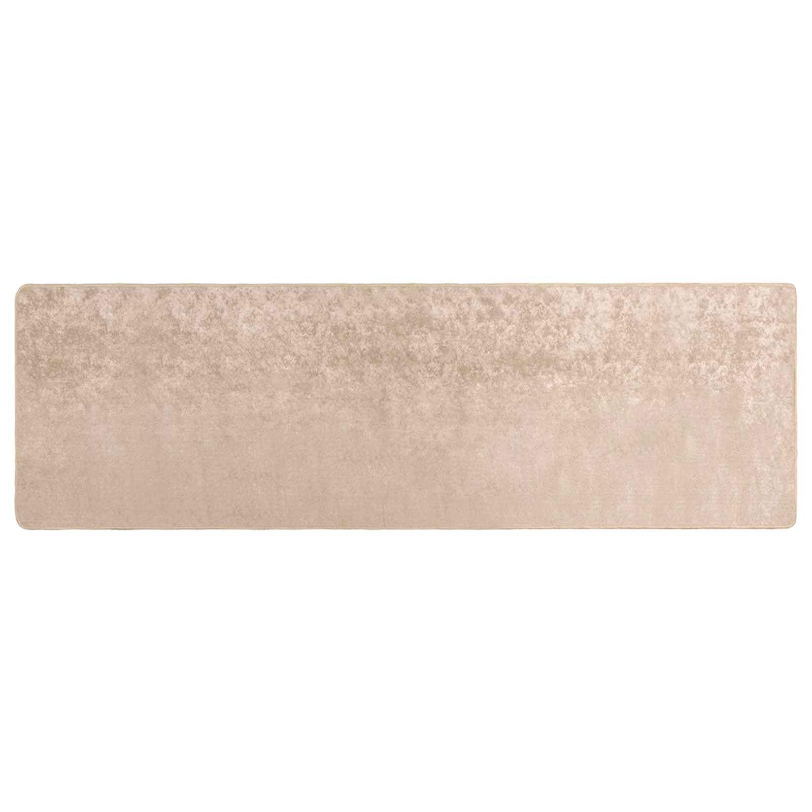 Tapis de couloir beige 80x250 Marsa lavable et antidérapant pour entrée