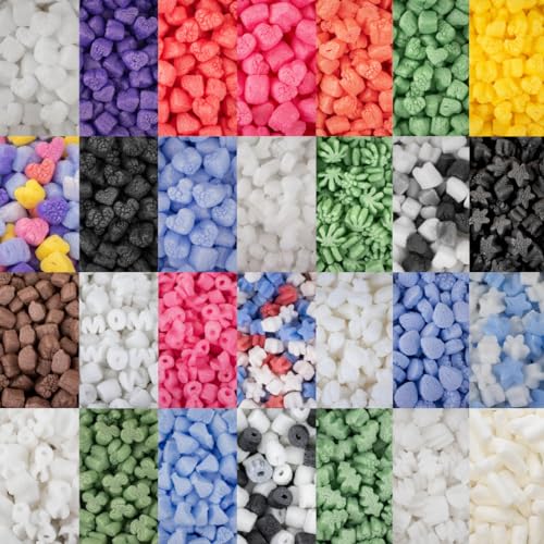 Magicwater Supply - .25 Cu Ft - White Ribbon Shaped Recycled Anti Static Packing Peanuts - Compostable & Biodegradable Cushion for Shipping - Dust-Free & Abrasion Resistant - Void Filler - Thumbnail 7