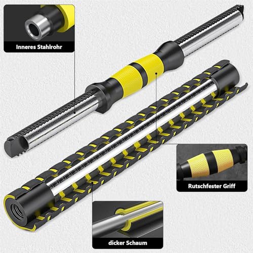 Foto von Hantelset 2er Set verstellbar, Kurzhantel Set Profi Kurzhantel mit Verbindungsstahlrohr Gewichtheben für Zuhause, Fitnessstudio (10-KG)