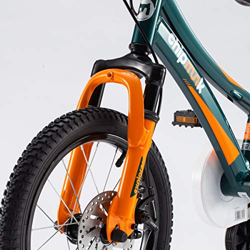 Royalbaby Explorer Aluminum Kids Bike 16 Inch Bicycle Front Shock, Training Wheel For Boys Girls Ages 4-8 Years, Green #TOP4