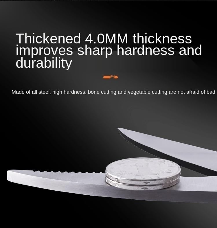 Kitchen scissors stainless steel kitchen strong chicken bone scissors household food scissors multifunctional(2)