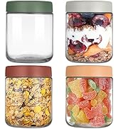 4 Pack 16 OZ Overnight Oats Jar,Glass Jars with Lids for Overnight Oats Salad Jars Fruit Yogurt P...