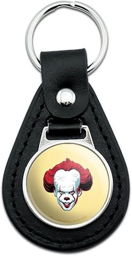 Llavero de cuero negro IT Pennywise Come Home