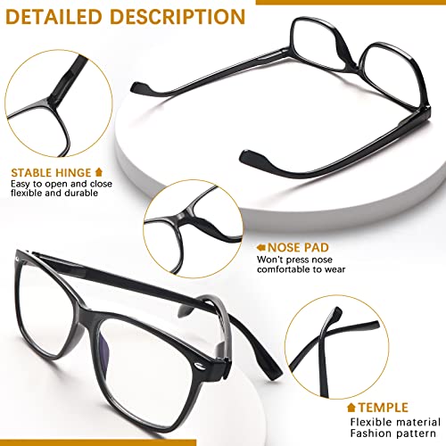 Videbla 3 Pack Progressive Multifocus Reading Glasses Blue Light Blocking For Women Men Multifocal Readers With Spring Hinge (3 Mix Color-1, 2.50, Multiplier_X) #TOP3
