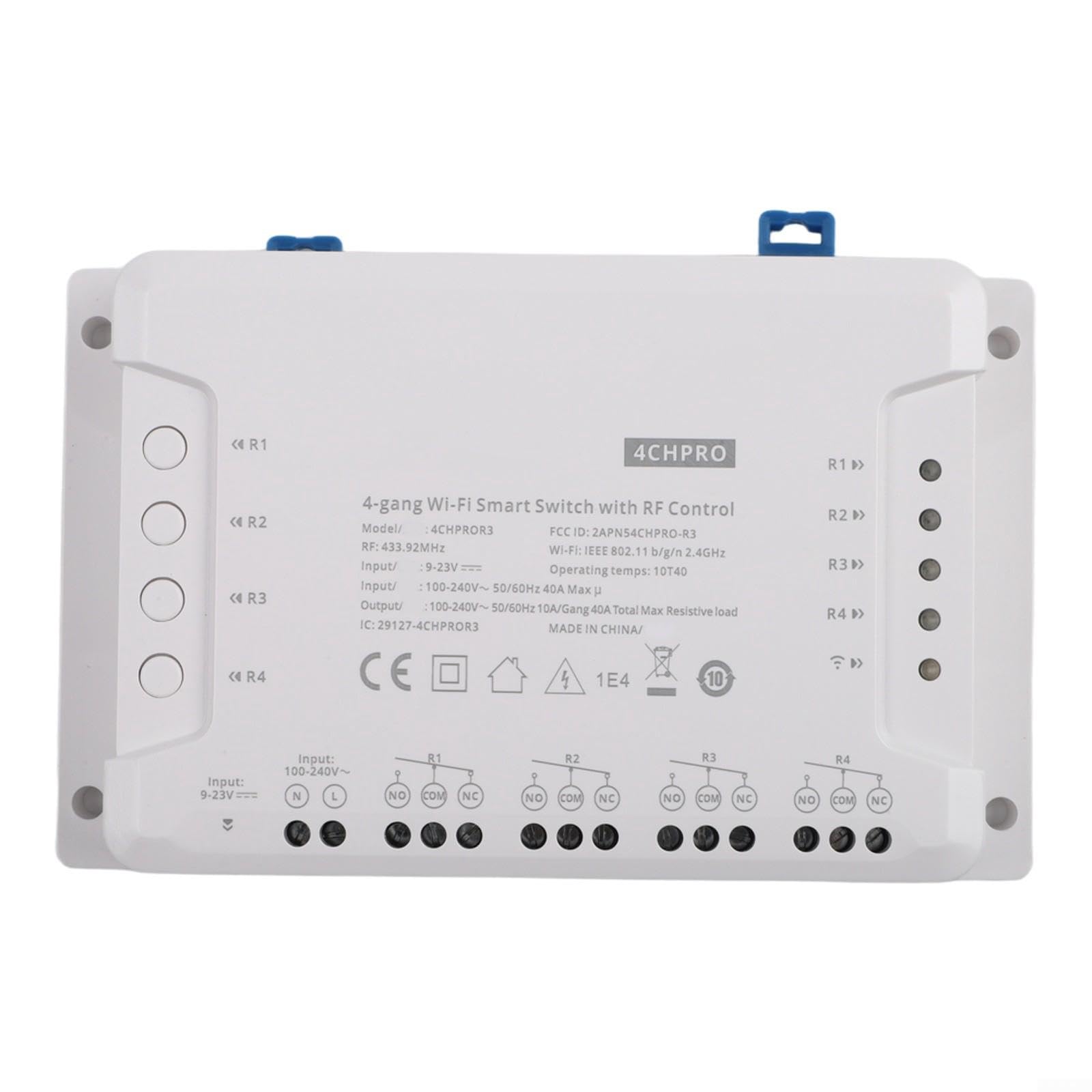 Interruptor WiFi para inteligente 4 Canales Control Remoto Interruptor(4CH Pro-R3)