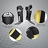 GROOFOO-Shin-Guards-Kickboxing-Leg-Instep-Protection-Pads-PU-Leather-Training-Guard-for-Kids-Adults-Boxing-Martial-Arts-MMA-Thai-Muay-Karate-Sparring-Black GROOFOO Muay Thai Shin Guards Kickboxing, Leg Instep Protection Pads PU Leather Training Guard for Kids Adults Boxing Martial Arts MMA Thai Muay Karate Sparring Black