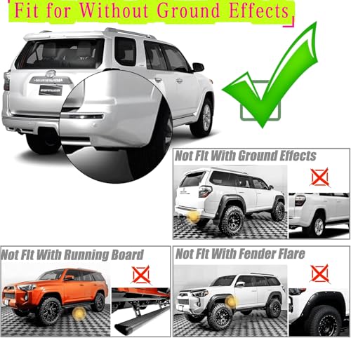 Image of Mud Guard Compatible with Toyota 4runner 2010-2020 2021 2022 2023 (Without Ground Effects) Rear 4PCS Mud Splash Guard & Mudflaps