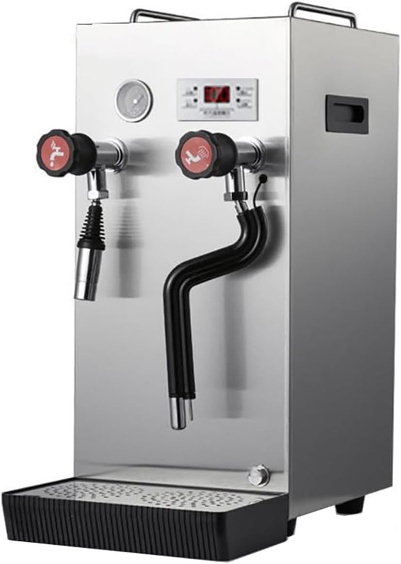 Automatic Coffee Milk Frothing Machine Stainless Steel Milk Foam Maker with LED Display for Coffee Shop Hotel Restaurant