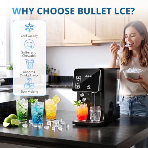 Image of Cowsar 2-in-1 Countertop Ice Maker with Water Dispenser, 26lbs /24h