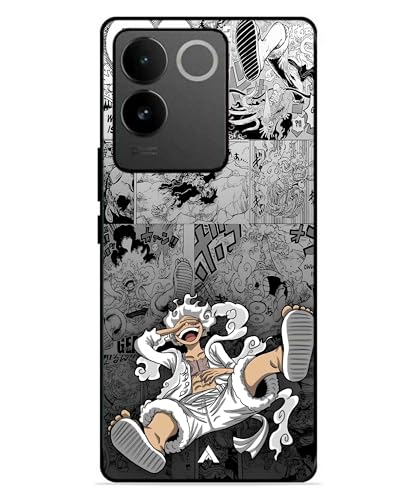Image of Premium Anime 2 Case for iQOO Z7 Pro (Glossy Finish) Soft-Touch Metal TPU Back Cover, Shockproof, Designer, Aesthetic Mobile Phone Case